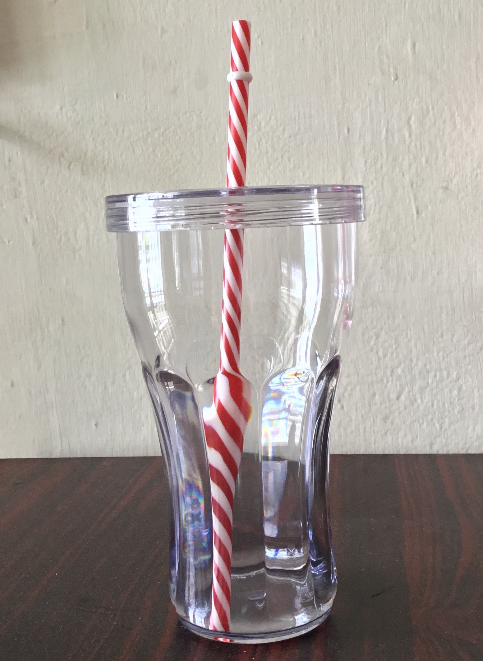 Tumbler with straw and cover